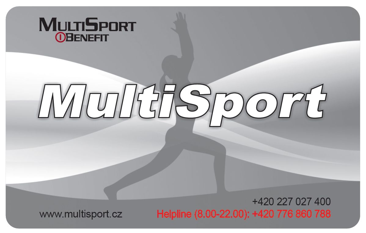 Přijímáme karty MultiSport